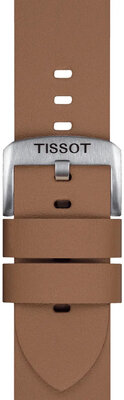 Kožený řemínek Tissot T852.048.223 22mm, hnědý, Quick Release
