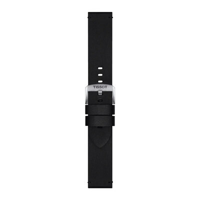 Kožený řemínek Tissot T852.048.225 22mm, černý, Quick Release