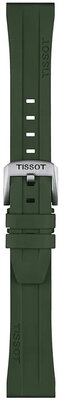 Pryžový řemínek Tissot T852.049.054 20mm, zelený, Quick Release