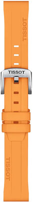 Silikonový řemínek Tissot T852.047.452 18mm, oranžový, Quick Release