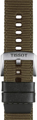 Textilní řemínek Tissot T852.046.756 22mm, zelený, Quick Release