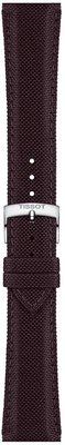 Textilní řemínek Tissot T852.048.181 21mm, hnědý, Quick Release