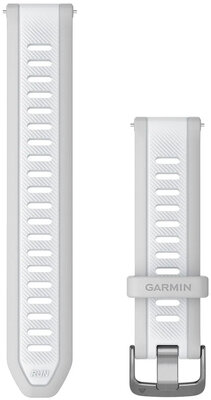 Silikonový řemínek Garmin 20mm, Mist Gray/Whitestone, Quick Release, 010-11251-AH