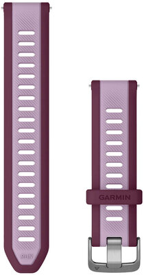 Silikonový řemínek Garmin 20mm (pro Forerunner 165, Venu, Vívoactive 5 aj.), růžový, Quick Release, 010-11251-AK