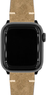 Kožený řemínek Hirsch Serro L 05564070-2, hnědý, antilopí kůže, Limited Edition, délka L, Quick Release