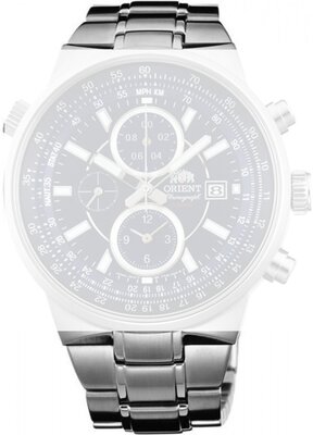 Ocelový náramek Orient PDFDSSS 26mm (pro model TT15), stříbrný