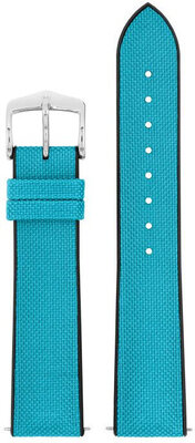 Textilní řemínek Hirsch Arne L 0925090083-2, modrý, textil/přírodní kaučuk, délka L, Quick Release