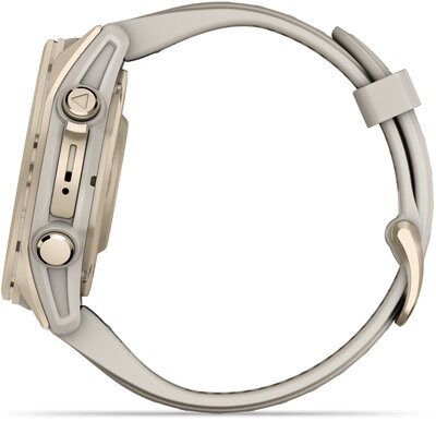 Garmin Fenix 8 AMOLED 43 mm, Sapphire Soft Gold Stainless Steel Fog Gray (II. Jakost)