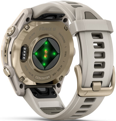 Garmin Fenix 8 AMOLED 43 mm, Sapphire Soft Gold Stainless Steel Fog Gray (II. Jakost)