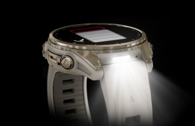 Garmin Fenix 8 AMOLED 43 mm, Sapphire Soft Gold Stainless Steel Fog Gray (II. Jakost)