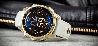 Garmin Fenix 8 AMOLED 43 mm, Sapphire Soft Gold Stainless Steel Fog Gray (II. Jakost)