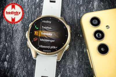 Garmin Fenix 8 AMOLED 43 mm, Sapphire Soft Gold Stainless Steel Fog Gray (II. Jakost)