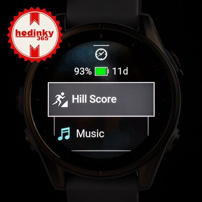 Garmin Fenix 8 AMOLED 43 mm, Sapphire Soft Gold Stainless Steel Fog Gray (II. Jakost)