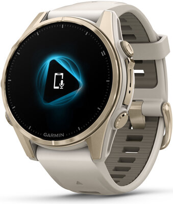 Garmin Fenix 8 AMOLED 43 mm, Sapphire Soft Gold Stainless Steel Fog Gray (II. Jakost)