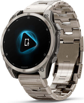 Garmin Fenix 8 AMOLED 47mm, Exclusive Titanium Graphite Titanium Band (Premium) (+ náhradní řemínek) (rozbalené)