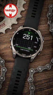 Garmin Fenix 8 AMOLED 47mm, Exclusive Titanium Graphite Titanium Band (Premium) (+ náhradní řemínek) (rozbalené)