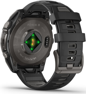 Garmin Fenix 8 AMOLED 47mm, Sapphire Carbon Gray DLC Titanium Black (rozbalené)