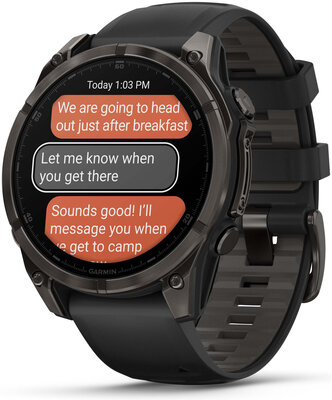 Garmin Fenix 8 AMOLED 47mm, Sapphire Carbon Gray DLC Titanium Black (rozbalené)