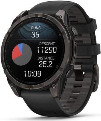 Garmin Fenix 8 AMOLED 47mm, Sapphire Carbon Gray DLC Titanium Black (rozbalené)