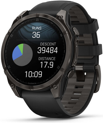 Garmin Fenix 8 AMOLED 47mm, Sapphire Carbon Gray DLC Titanium Black (rozbalené)