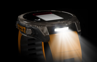 Garmin Fenix 8 AMOLED 51 mm, Sapphire Titanium Graphite Spark Orange Band