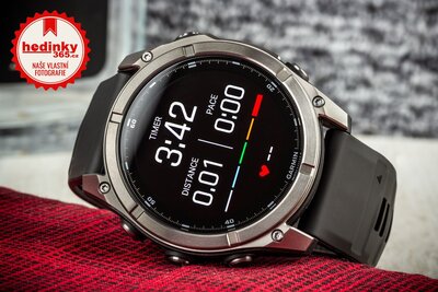 Garmin Fenix 8 AMOLED 51mm, Exclusive Titanium Graphite Brown Leather Band (Premium) (+ náhradní řemínek)