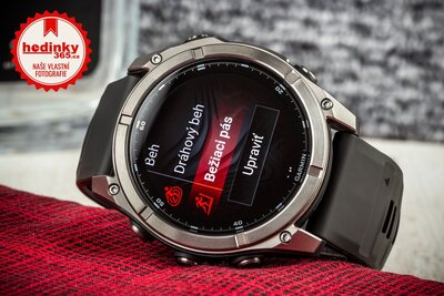 Garmin Fenix 8 AMOLED 51mm, Exclusive Titanium Graphite Brown Leather Band (Premium) (+ náhradní řemínek)