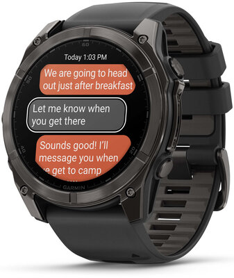 Garmin Fenix 8 AMOLED 51 mm, Sapphire Carbon Gray DLC Titanium Black (rozbalené)