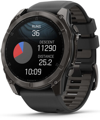 Garmin Fenix 8 AMOLED 51 mm, Sapphire Carbon Gray DLC Titanium Black (rozbalené)