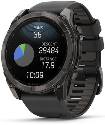 Garmin Fenix 8 AMOLED 51 mm, Sapphire Carbon Gray DLC Titanium Black (rozbalené)