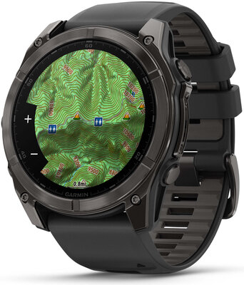 Garmin Fenix 8 AMOLED 51 mm, Sapphire Carbon Gray DLC Titanium Black (rozbalené)