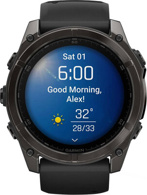 Garmin Fenix 8 AMOLED 51 mm, Sapphire Carbon Gray DLC Titanium Black (rozbalené)