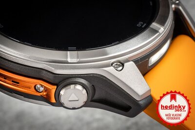 Garmin Fenix 8 AMOLED 51mm, Sapphire Titanium Graphite Spark Orange Band
