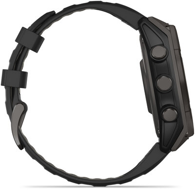 Garmin Fenix 8 Solar 47mm, Sapphire Carbon Gray DLC Titanium Black