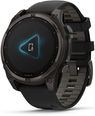 Garmin Fenix 8 Solar 47mm, Sapphire Carbon Gray DLC Titanium Black