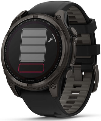 Garmin Fenix 8 Solar 47mm, Sapphire Carbon Gray DLC Titanium Black