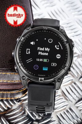 Garmin Fenix 8 Solar 47mm, Sapphire Carbon Gray DLC Titanium Black