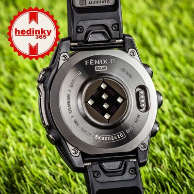 Garmin Fenix 8 Solar 47mm, Sapphire Carbon Gray DLC Titanium Black
