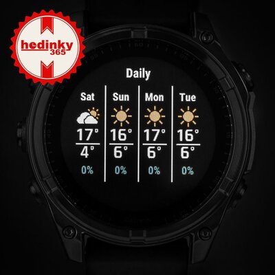 Garmin Fenix 8 Solar 47mm, Sapphire Carbon Gray DLC Titanium Black