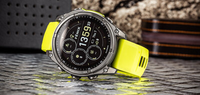 Garmin Fenix 8 Solar 47mm, Sapphire Graphite Titanium Yellow Band (II. Jakost)