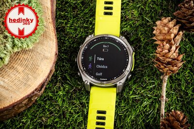Garmin Fenix 8 Solar 47mm, Sapphire Graphite Titanium Yellow Band (II. Jakost)