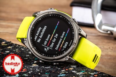 Garmin Fenix 8 Solar 47mm, Sapphire Graphite Titanium Yellow Band (II. Jakost)