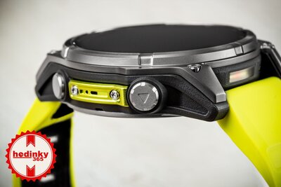 Garmin Fenix 8 Solar 47mm, Sapphire Graphite Titanium Yellow Band (II. Jakost)