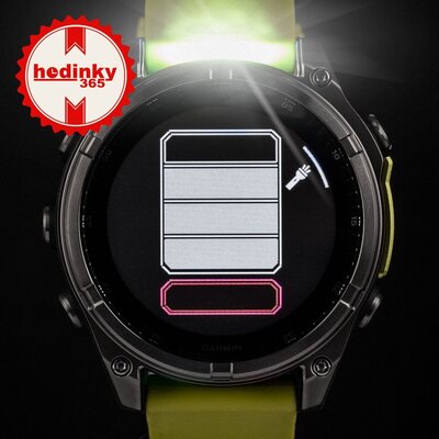 Garmin Fenix 8 Solar 47mm, Sapphire Graphite Titanium Yellow Band (II. Jakost)