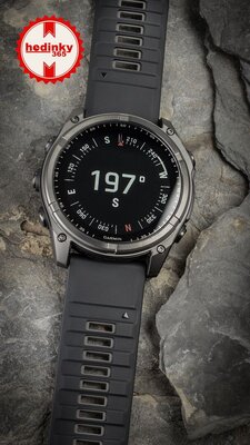 Garmin Fenix 8 Solar 51mm, Sapphire Carbon Gray DLC Titanium Black