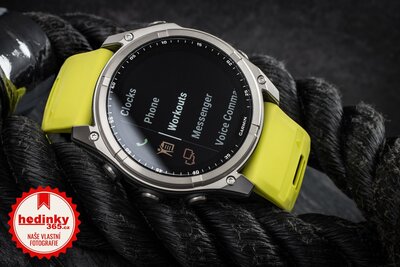 Garmin Fenix 8 Solar 51mm, Sapphire Graphite Titanium Yellow Band