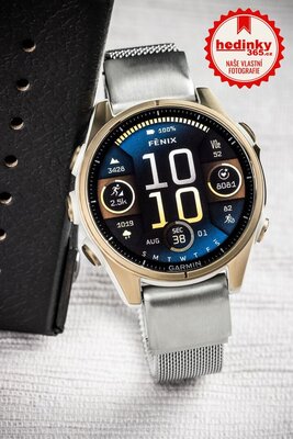 Ocelový náramek Ricardo 20mm (pro Garmin Fenix 8/7S/6S (43mm), aj.), stříbrný, milánský, QuickFit