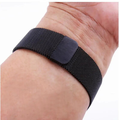 Ocelový náramek Ricardo 26mm (pro Garmin Fenix 8/7X/6X (51mm), Tactix aj.), černý, milánský, QuickFit