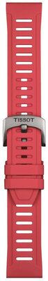 Silikonový řemínek Tissot T852.049.243 21mm, červený, Quick Release