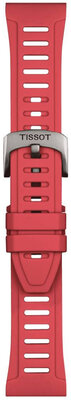 Silikonový řemínek Tissot T852.049.247 21mm, červený, velikost XS, Quick Release